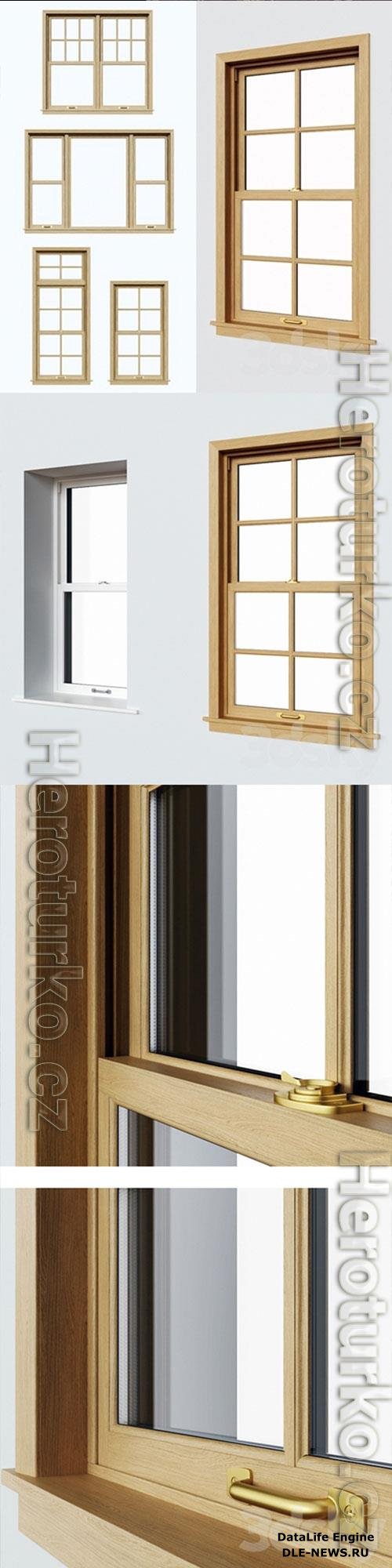 3D Models Sash Windows