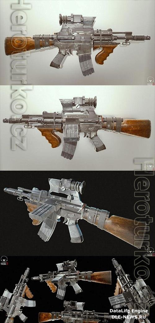 3D Models Assault rifle