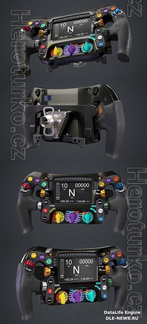 3D Models Mercedes W07 F1 Steering Wheel