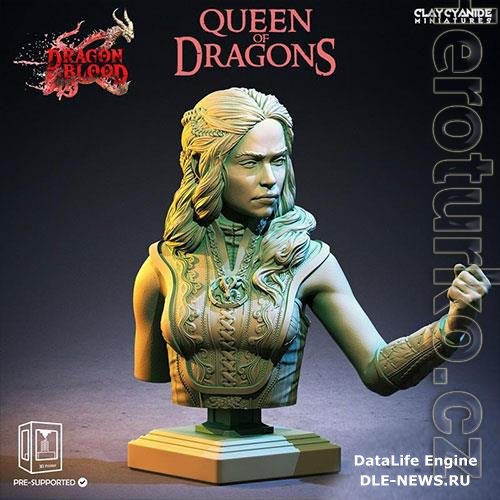 3D Print Models Queen of Dragons Bust