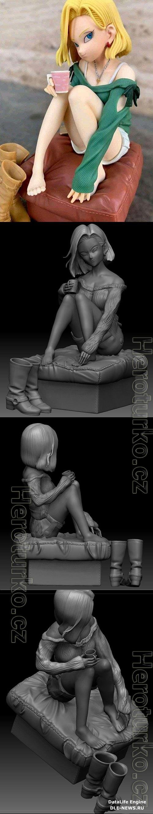 3D Print Models Dragonball Z c18 relax