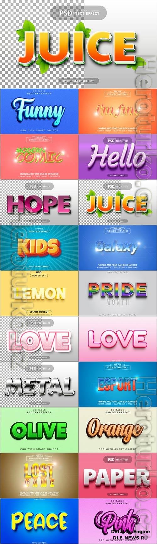 Psd text effect set vol 646