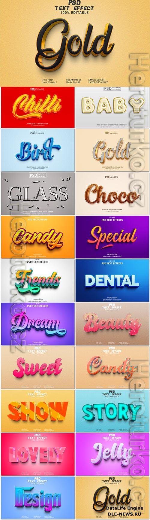 Psd text effect set vol 643