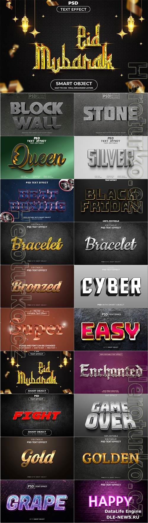 Psd text effect set vol 640