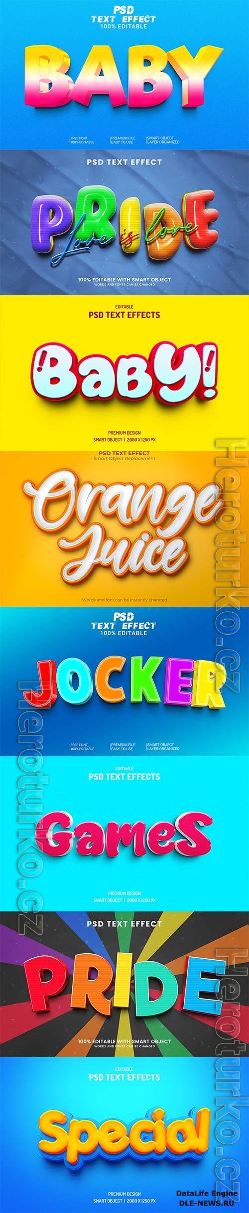 Psd text effect set vol 637