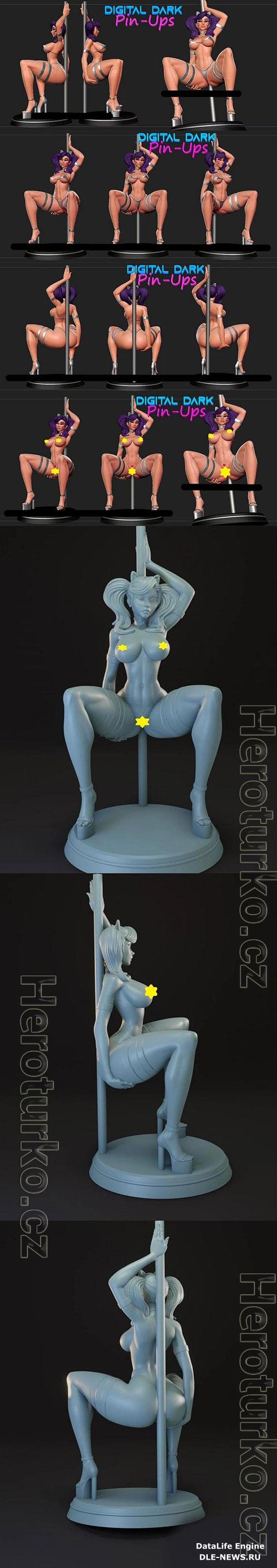 3D Print Models Poledancer Girl