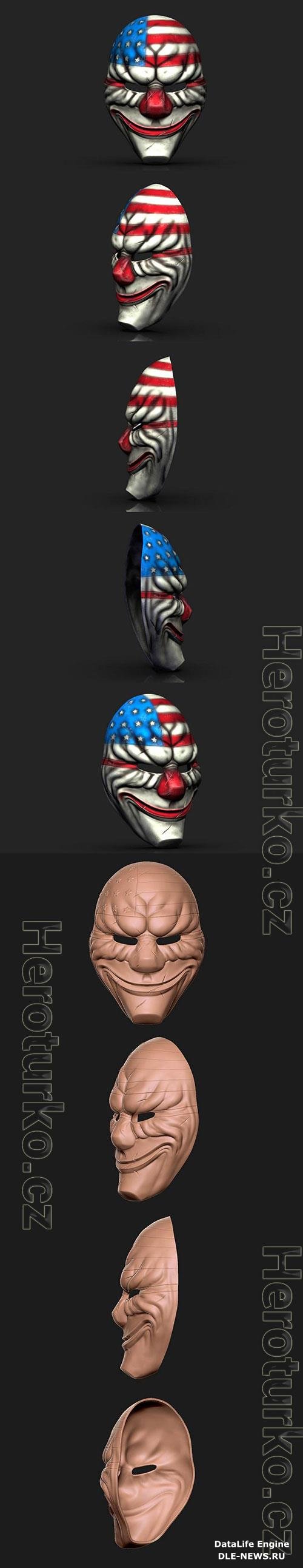 3D Print Models Payday 2 Dallas Mask