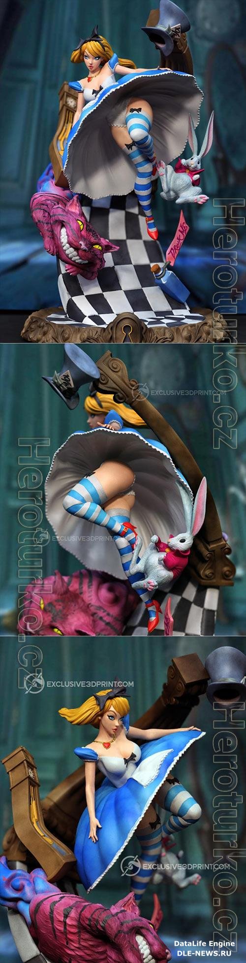 3D Print Models Alice falling