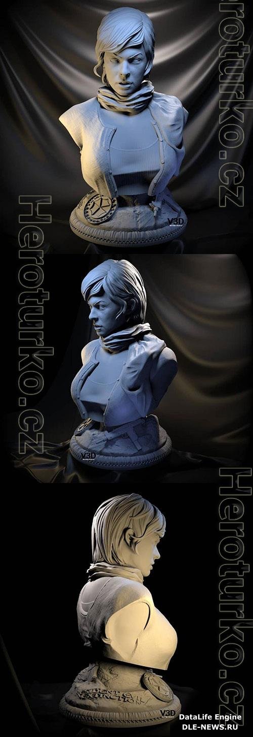 3D Print Models Alice (Milla Jovovich) Bust