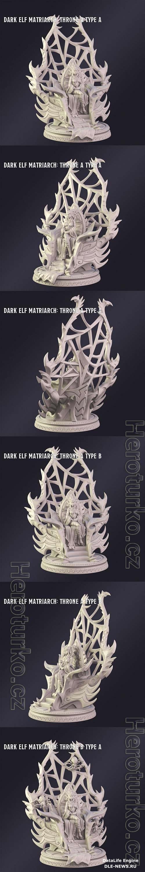 3D Print Models Dark Elf Matriarch