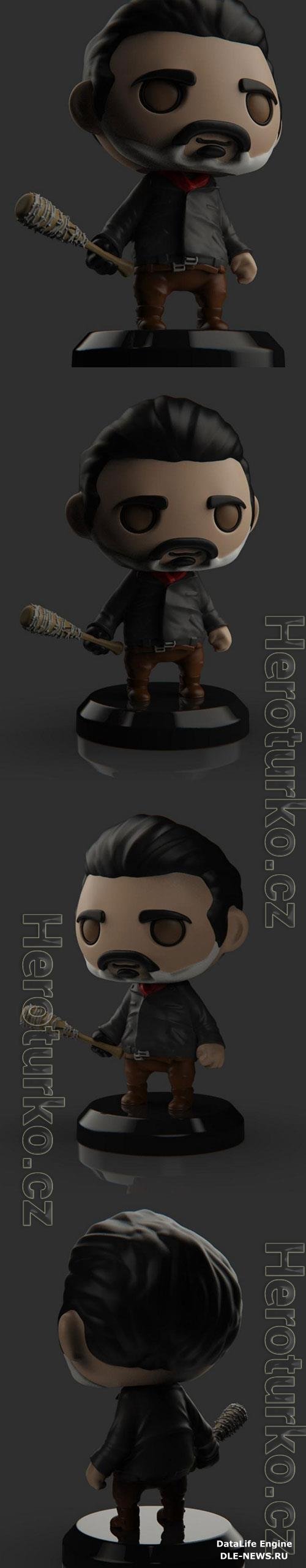 3D Print Models PlaKit Walking Dead - Negan