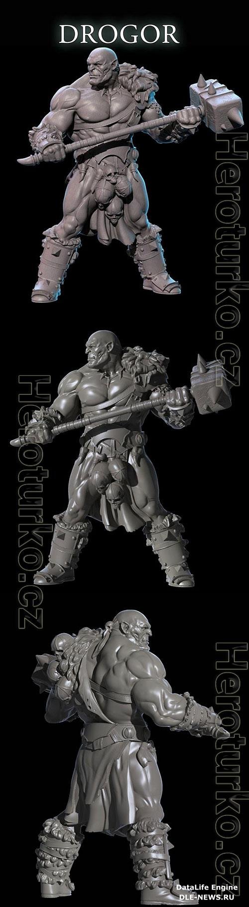 3D Print Models Drogor The Half Orc