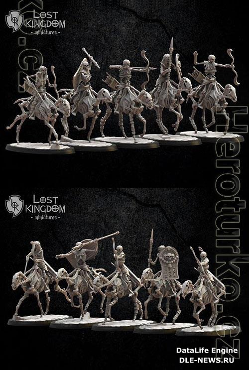 3D Print Models Lost Kingdom Miniatures - Horsemen Skelet