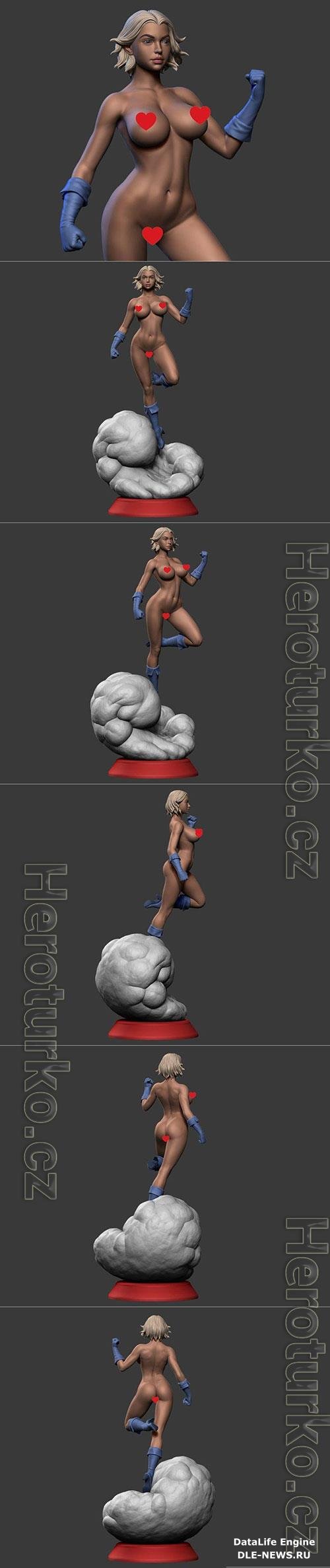 3D Print Models Power Girl NSFW Version