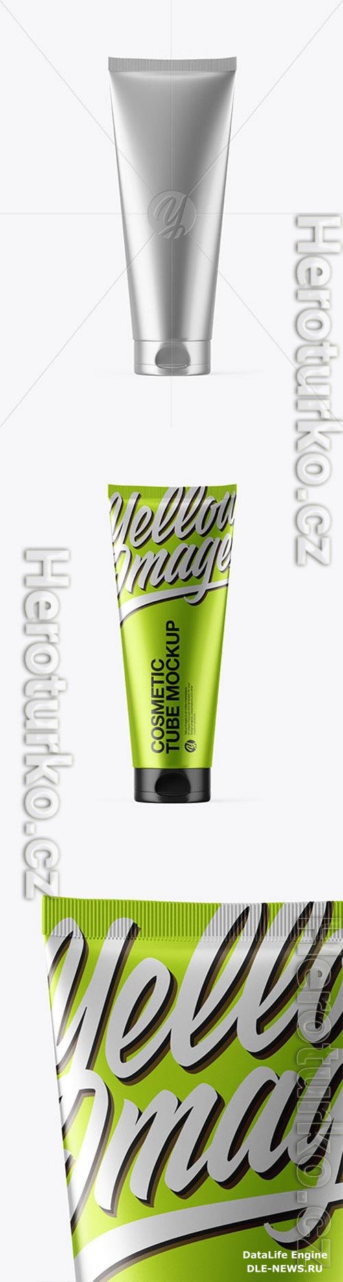 Metallic Cosmetic Tube Mockup