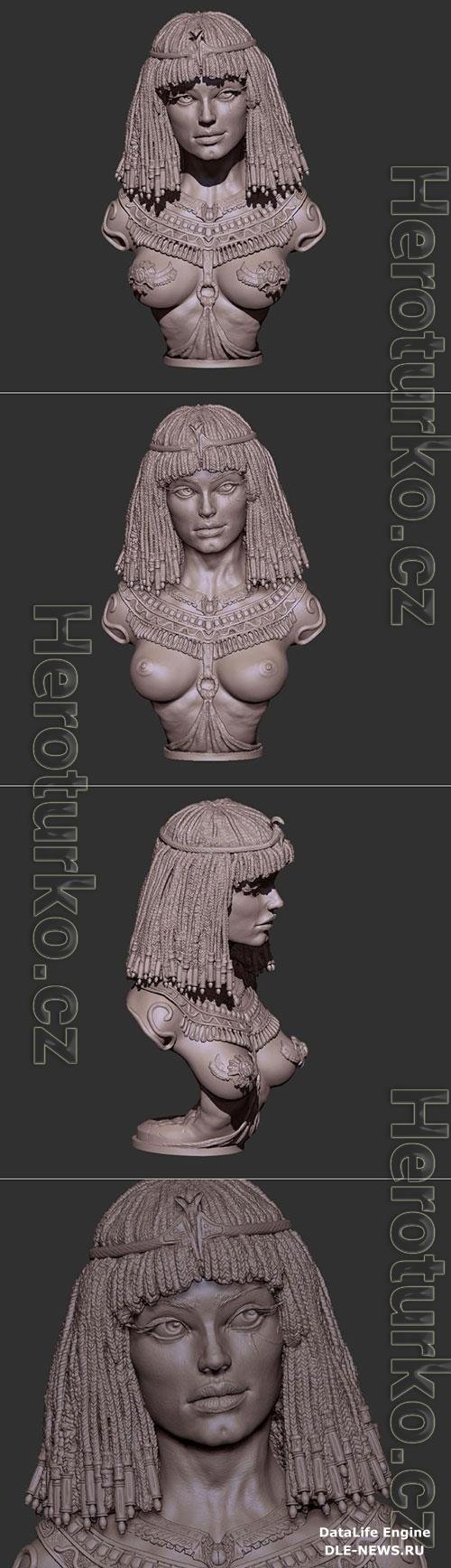 3D Print Models Cleopatra bust