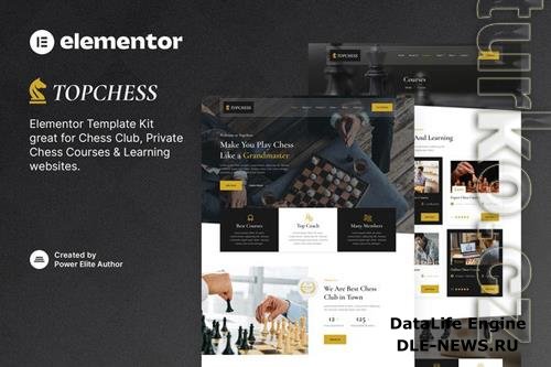 Topchess - Chess Club Courses & Training Elementor Template Kit 37387004