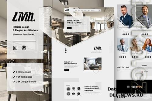 Livin - Interior Design & Architecture Elementor Template Kit 37327667