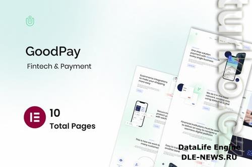 Goodpay - Fintech Elementor Template Kit 37188018