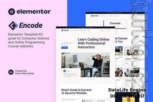 Encode - Online Programming & Computer Science Course Elementor Template Kit 37346716