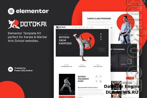 Dotokai - Karate & Martial Arts School Elementor Template Kit 37346008