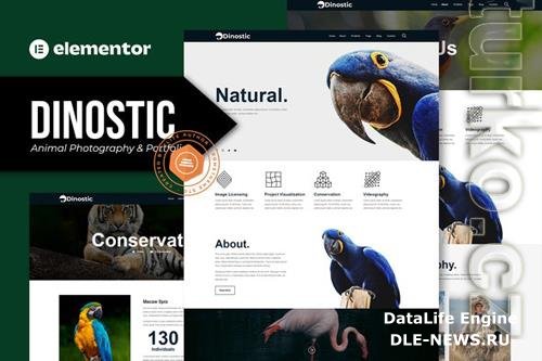 Dinostic - Animal Photography & Portfolio Elementor Template Kit 37245076