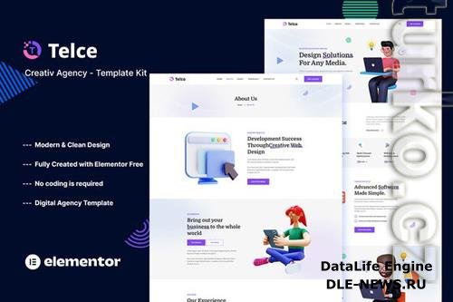 Telce - Creative Agency Elementor Template Kit 37136774