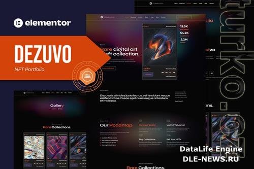 Dezuvo - NFT Portfolio Elementor Template Kit 37133130