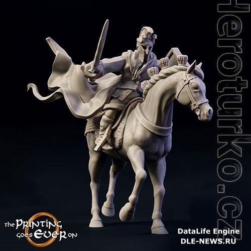 Print 3D Model Dark Myrmidon Mounted