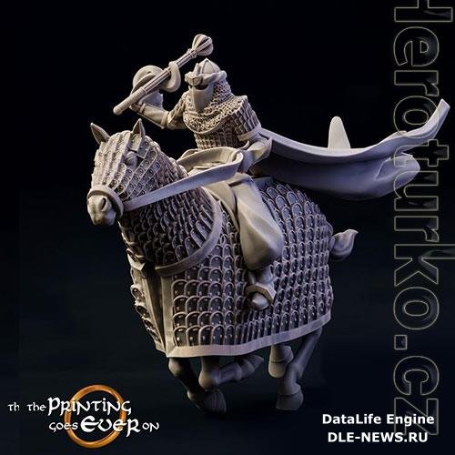 Print 3D Model Dark Cataphract Mounted