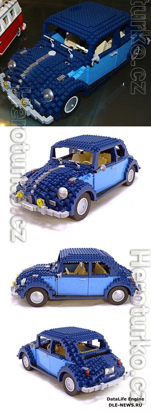 3D Print Model Volkswagen Beetle Lego