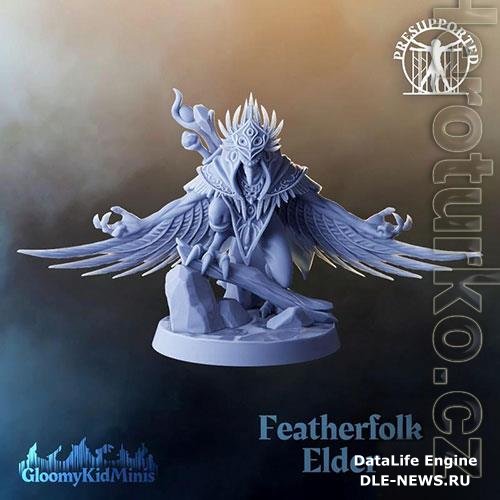 3D Print Model Featherfolk Elder
