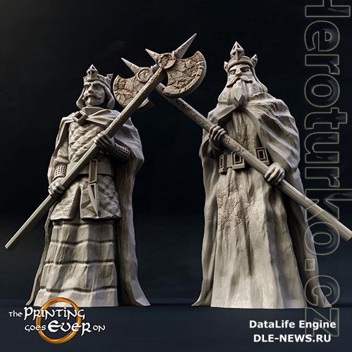 3D Print Model King Guard Statues
