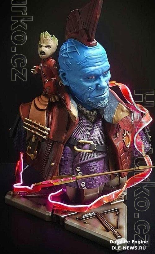 3D Print Model Yondu Udonta Bust