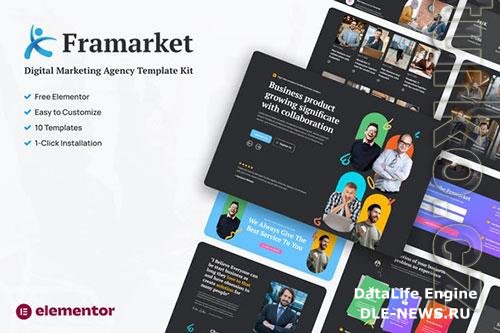 Themeforest Framarket - Digital Marketing Elementor Template Kit 37796678