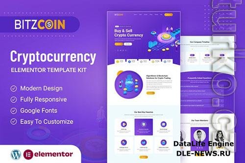 Themeforest BitzCoin - Crypto Exchange Elementor Template Kit 37384694