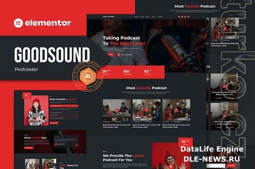 Themeforest Goodsound - Podcaster Elementor Template Kit 37770243