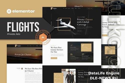 Themeforest Flights - Private Jets Elementor Template Kit 37848872