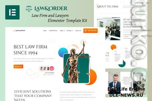 Themeforest Law & Order - Law Firm and Lawyers Elementor Template Kit 37785404
