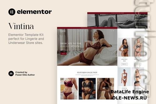 TForest Vintina - Lingerie & Underwear Store Elementor Template Kit 37137929