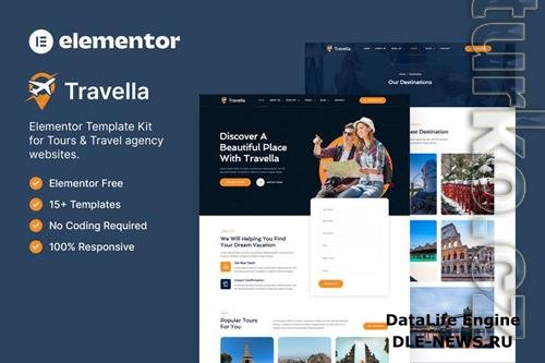 TForest Travella - Tours & Travel Agency Elementor Template Kit 37116471