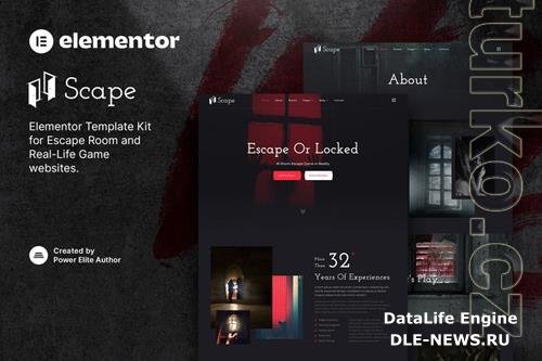 TForest Scape - Real-Life Escape Room Game Elementor Template Kit 37891384