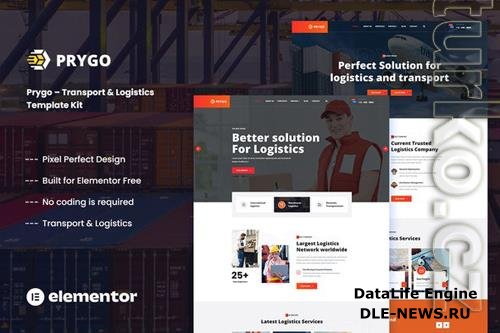 TForest Prygo - Transport & Logistics Elementor Template Kit 37796340