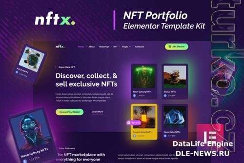 TForest NFTx - NFT Portfolio Elementor Template Kit 37108871