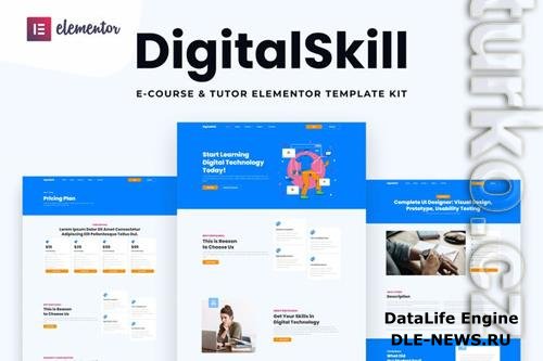 TForest DigitalSkill - E-course & Online Tutorials Elementor Pro Template Kit 37867503