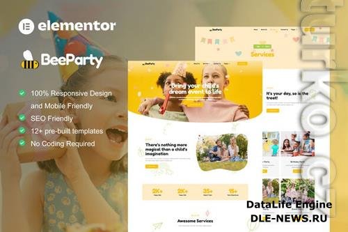 TForest BeeParty - Kids Party Planner Elementor Template Kit 37867670