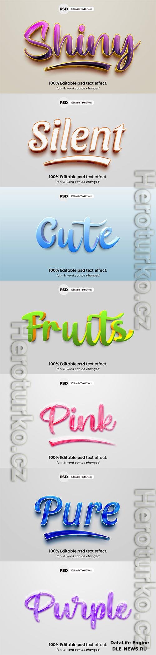 Psd text effect set vol 654