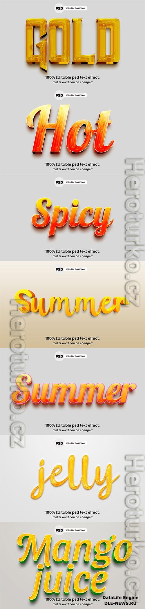 Psd text effect set vol 653