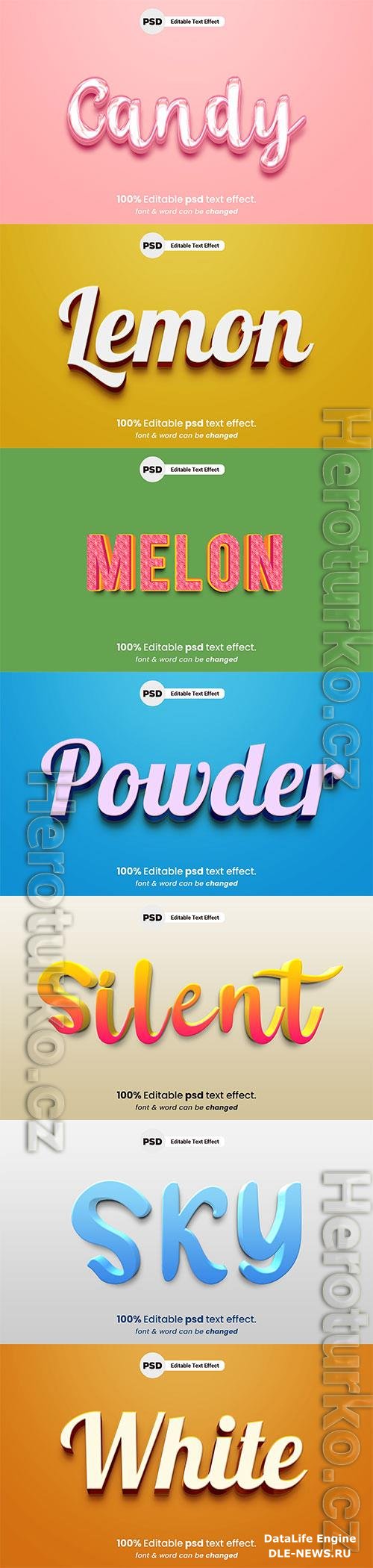 Psd text effect set vol 652