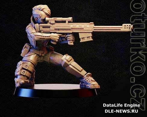 3D Print Model Cyberpunk sniper